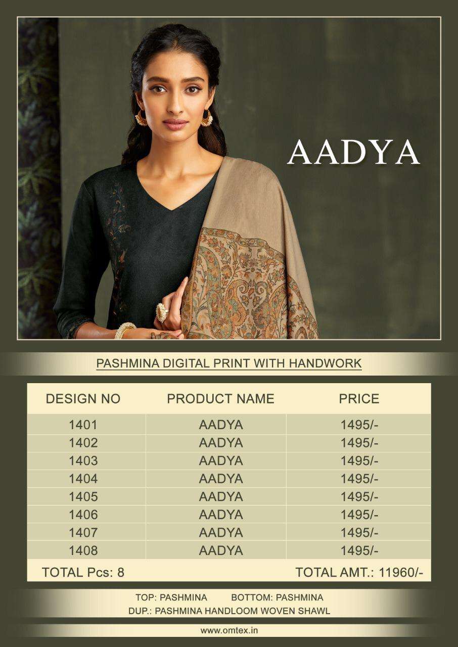 Buy Aadya Omtex Pashmina Designer Salwar Suit