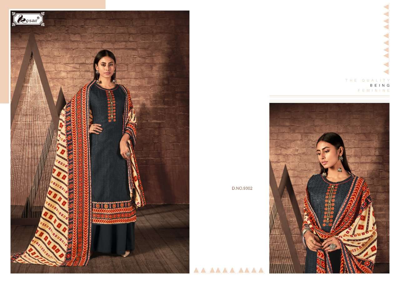 Buy Aayat Kesar Designer Pashmina Salwar Suit