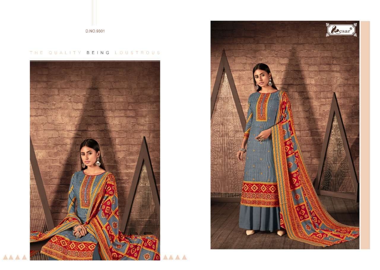 Buy Aayat Kesar Designer Pashmina Salwar Suit