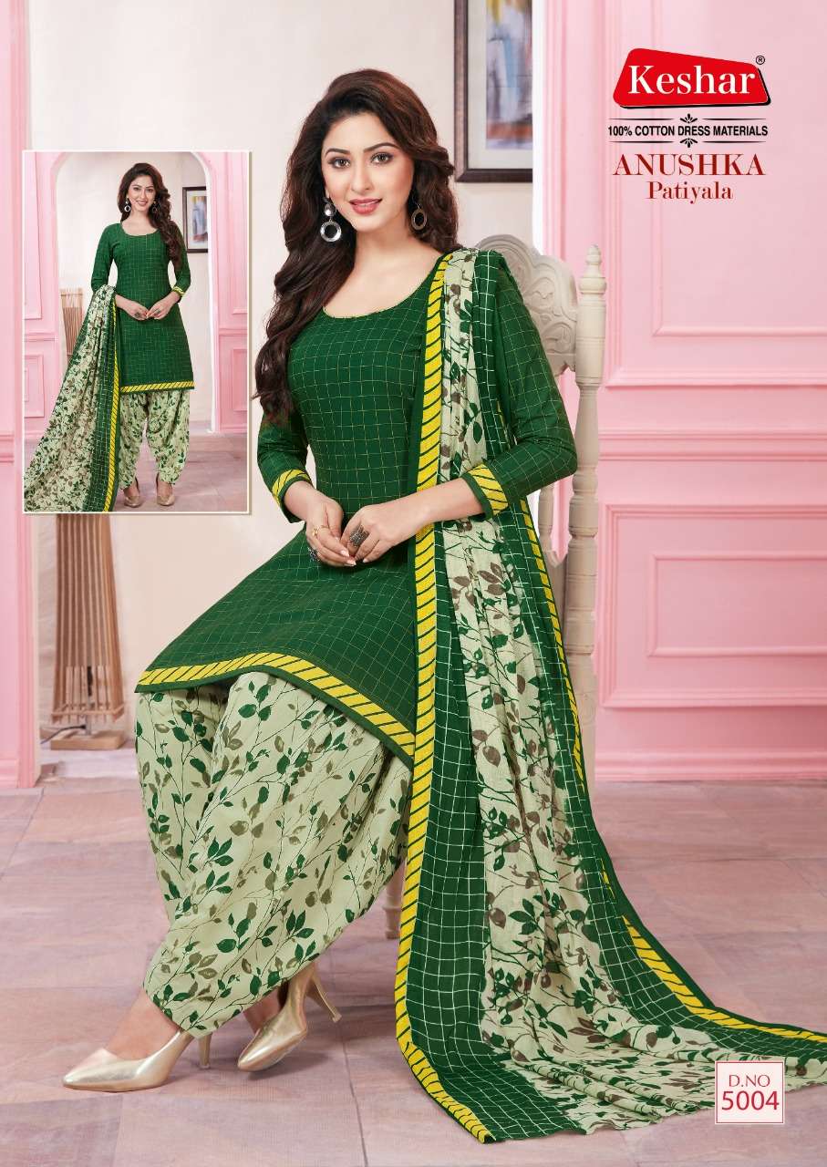 Buy Anushka Patiyala Vol 5 Keshar Designer Cotton Salwar Suit