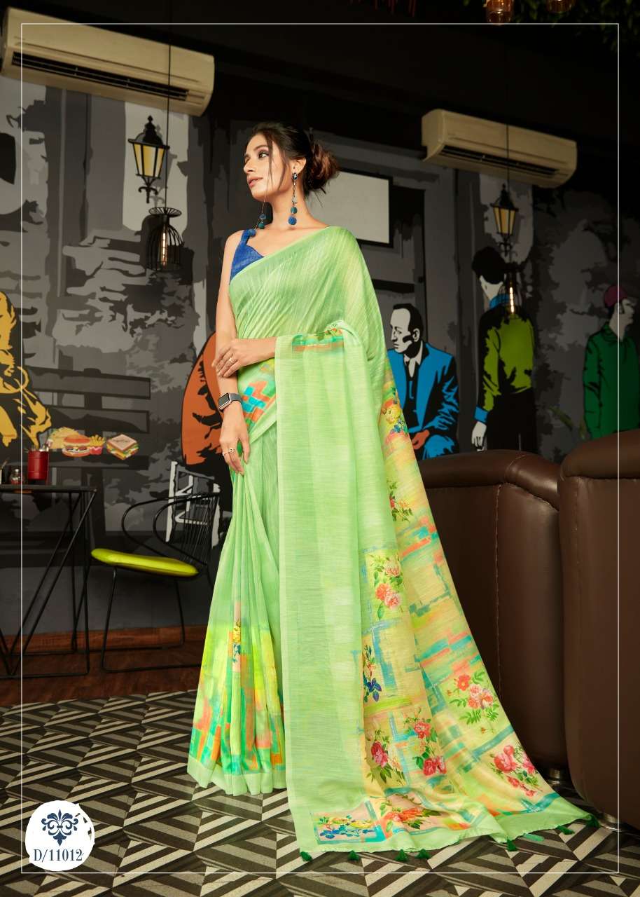 Buy Digital Korial Silk Siddharth Designer Cotton Silk Saree