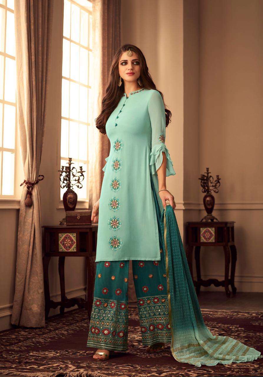 Buy Elgance Zoya Designer Dola Silk Salwar Suit