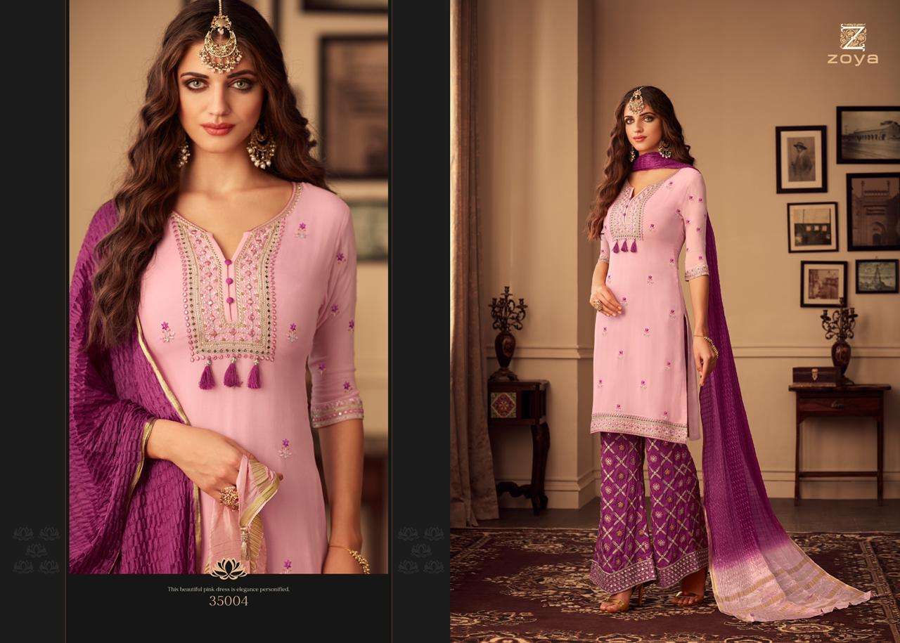 Buy Elgance Zoya Designer Dola Silk Salwar Suit