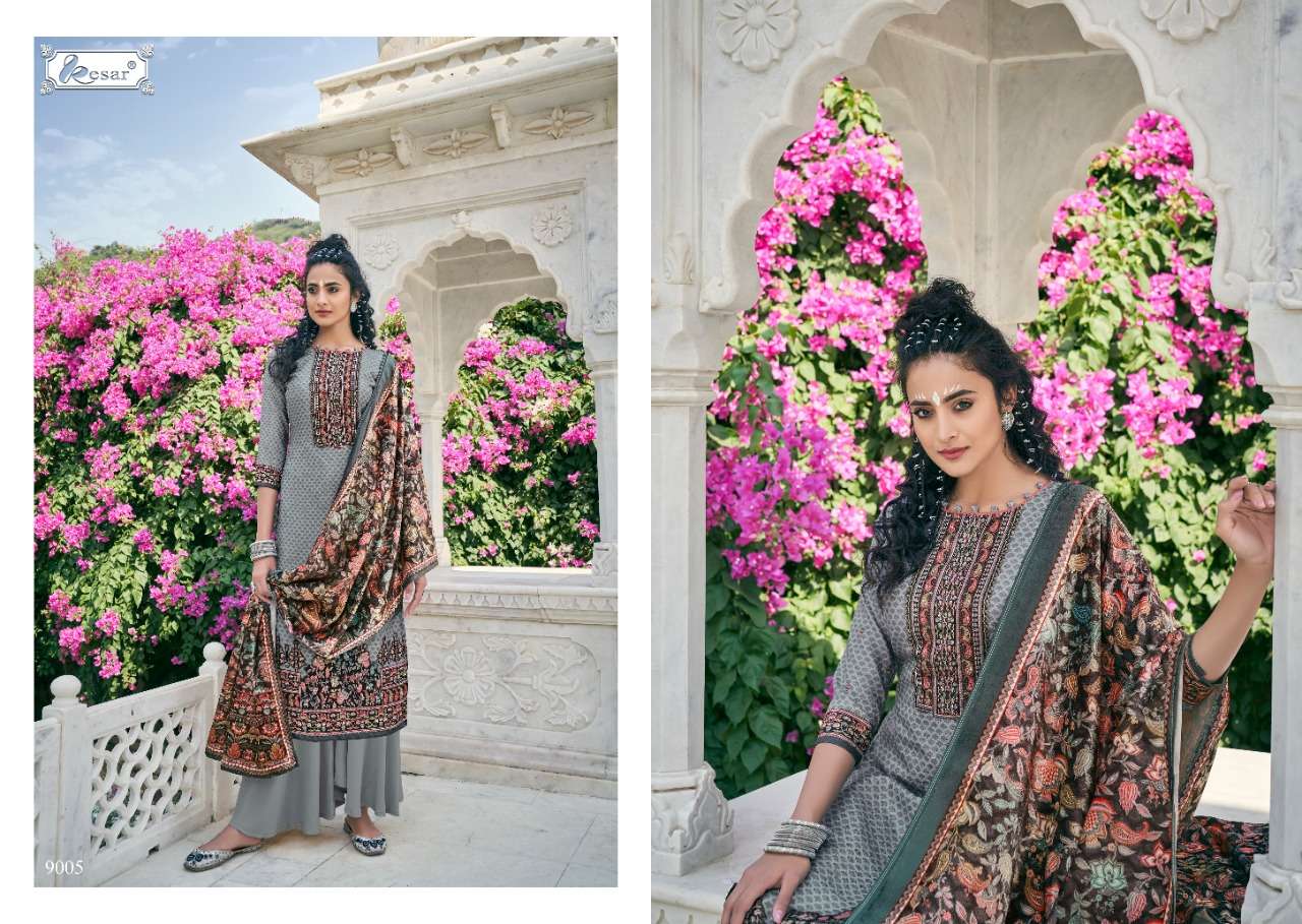 Buy Hafha Kesar Designer Pashmina Salwar Suit