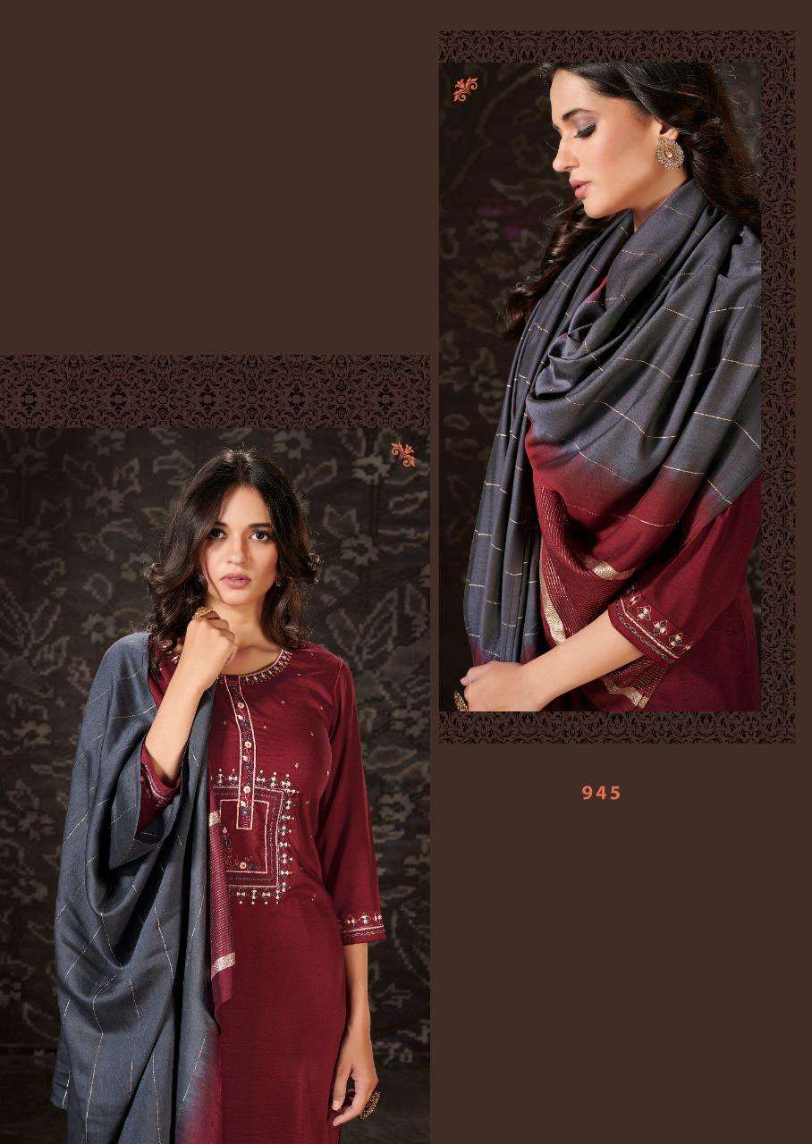 Buy Harmony Vink Viscose Fancy Designer Stylish Kurtis Palazzo Dupatta