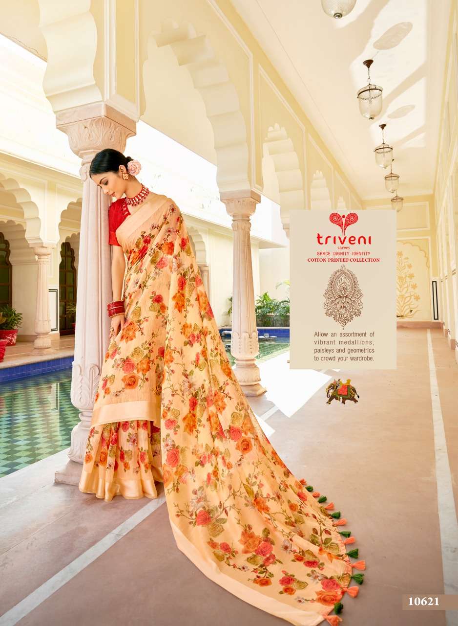 Buy Hiranya Vol 4 Triveni Designer Cotton Saree