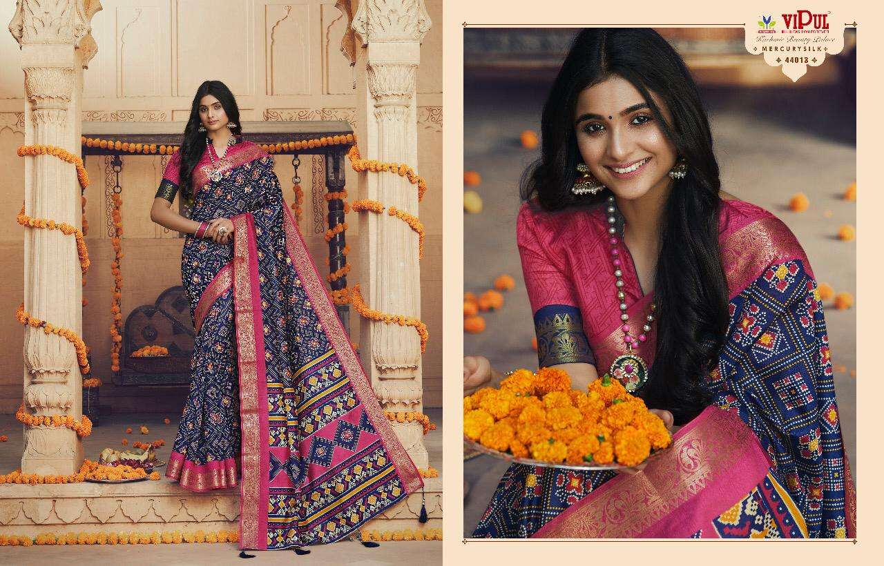 Buy Kashmir Beauty Palace Vipul Designer Cotton Silk Saree