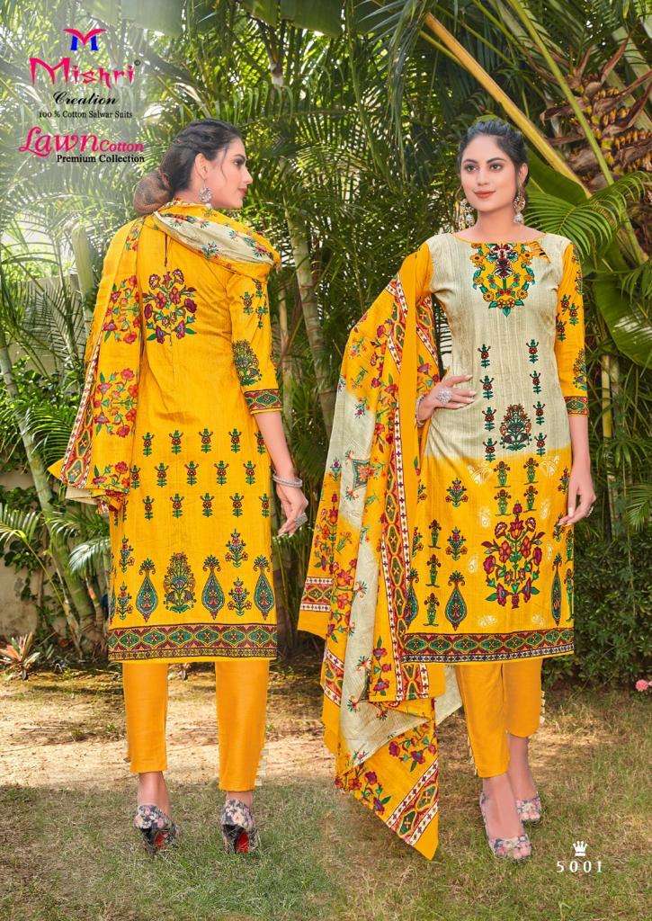 Buy Lawn Cotton Vol 5 Karachi Style Mishri Salwar Suit