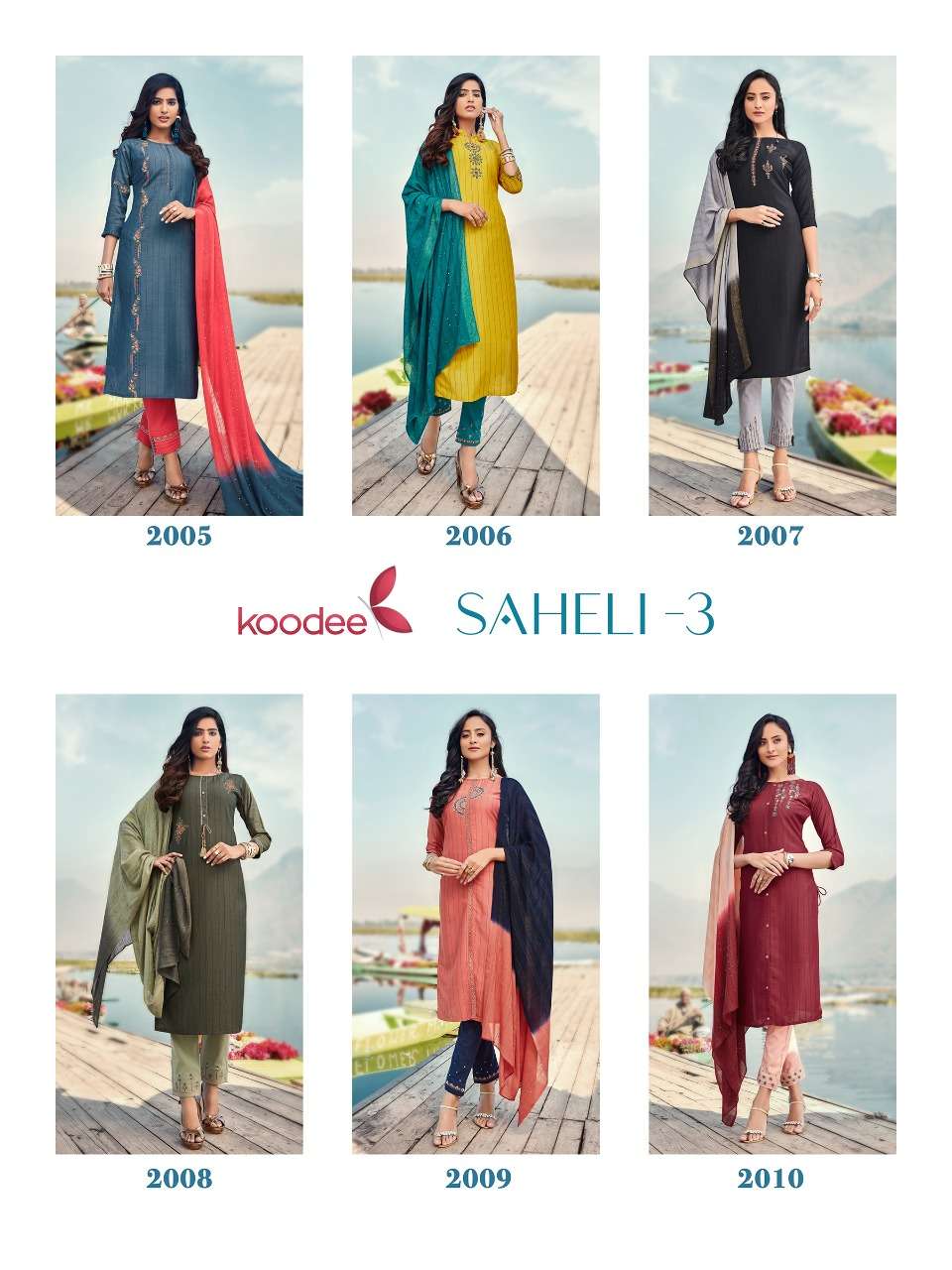 Buy Saheli Vol 3 Koodee Designer Party Wear Kurtis Pant Dupatta