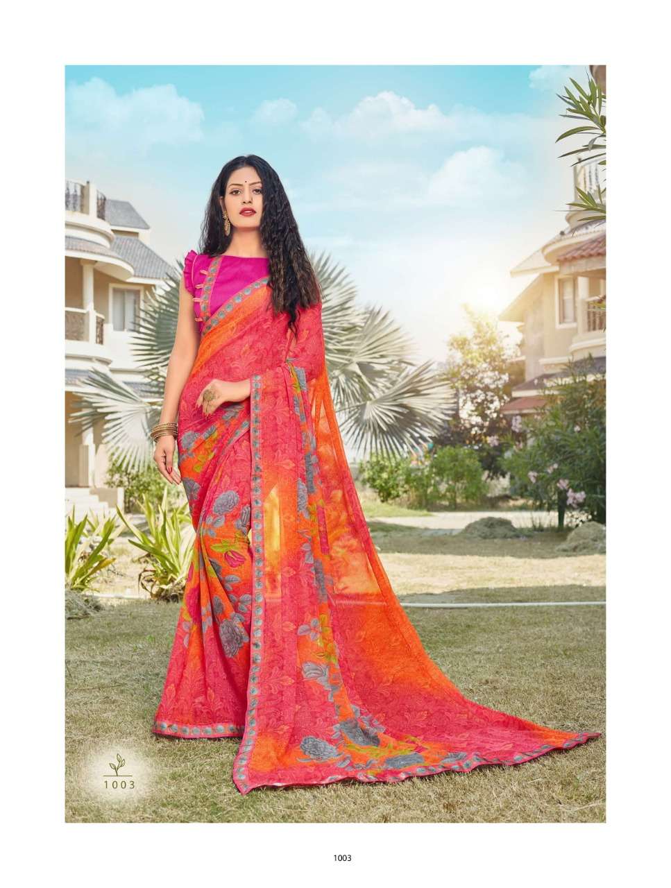 Buy Setu Mansarover Georgette Sarees