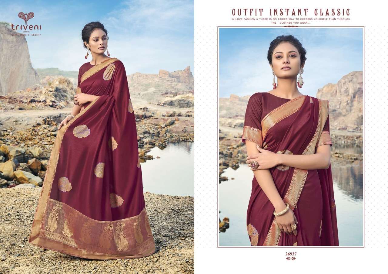Buy Shivanya Vol 2 Triveni Designer Vichitra Weaving Saree