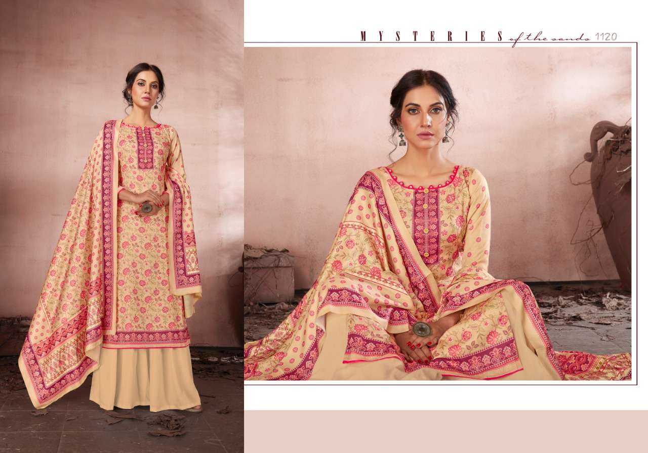 Buy Silk Bipson Fashion Designer Woolen Pashmina Salwar Suit