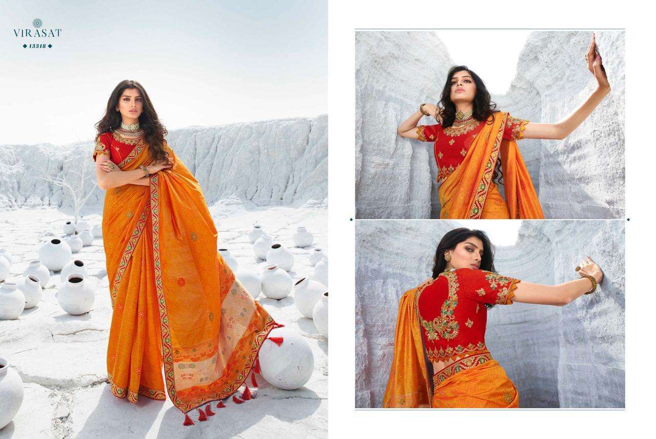 Buy Virasat Vol 39 Royal Silk Designer Sarees