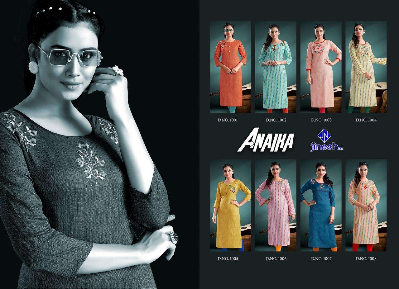 Buy Anaika Vol 1 Jinesh Nx Online Wholesale Designer Rayon Kurtis