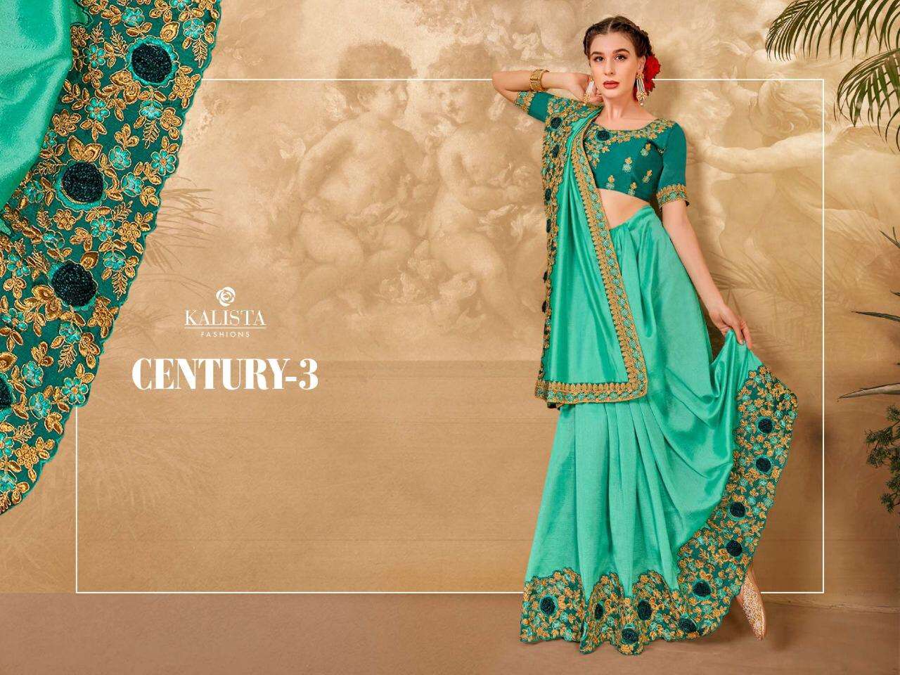 Buy Century Vol 3 Kalista Online Wholesale Designer Vichitra Saree