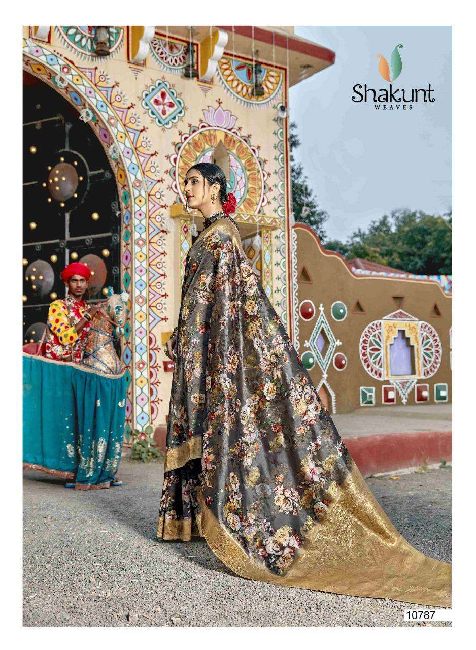 Buy Geetanjali Shakunt Online Wholesale Designer Silk Digital Print Saree