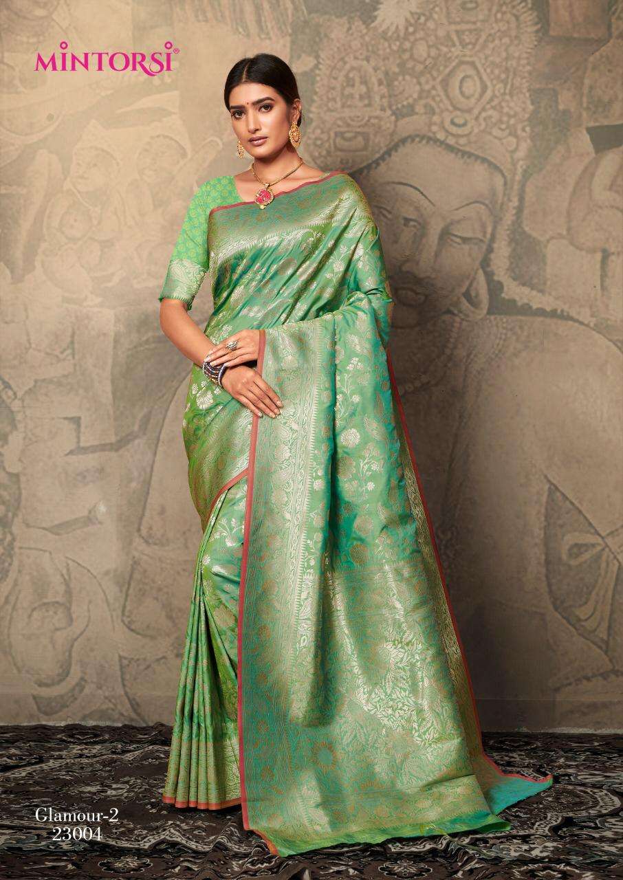 Buy Glamour Vol 2 Mintorsi Banarasi Online Wholesal Designer Silk Saree