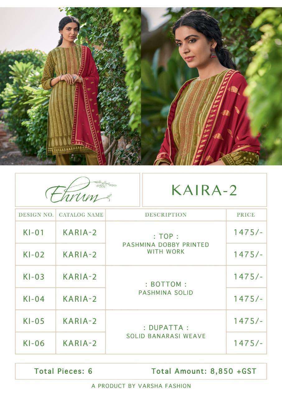 Buy Kaira Vol 2 Varsha Designer Pashmina Salwar Suit