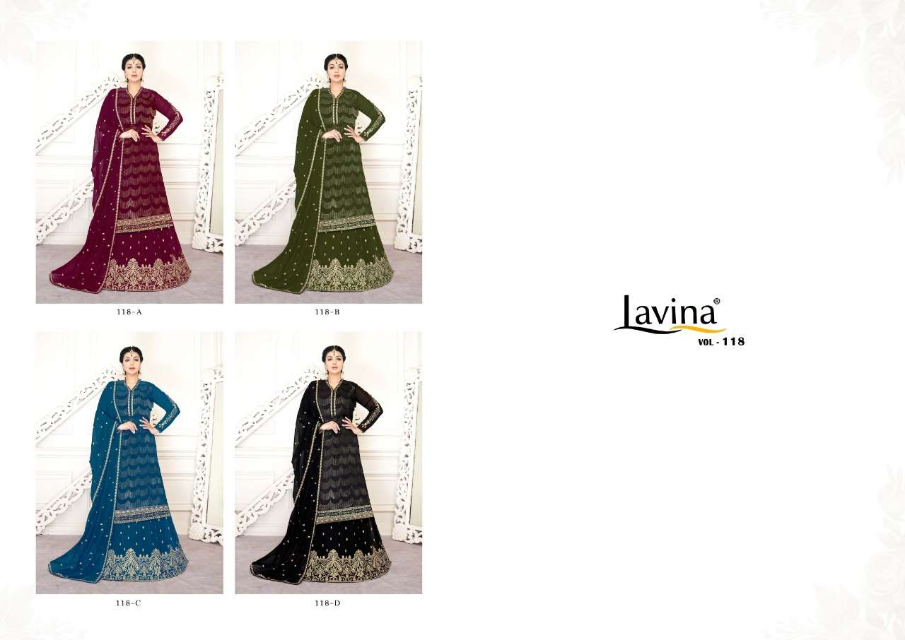 Buy Lavina Vol 118 Online Wholesal Designer Silk Salwar Suit