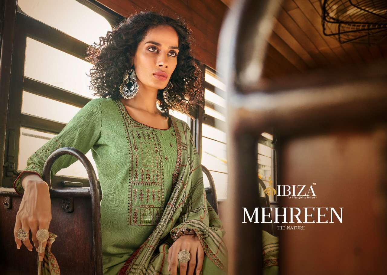 Buy Mehreen Ibiza Online Wholesale Designer Pashmina Salwar Suit