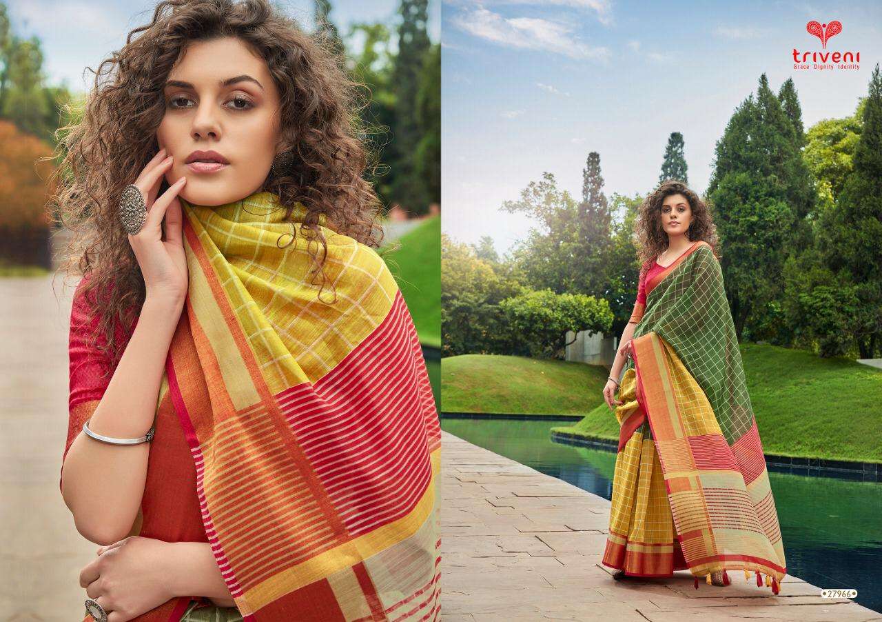 Buy Mfune Triveni Online Wholesale Designer Cotton Saree