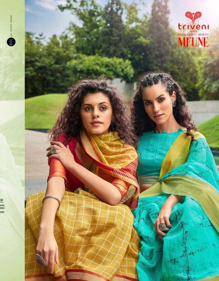 Buy Mfune Triveni Online Wholesale Designer Cotton Saree