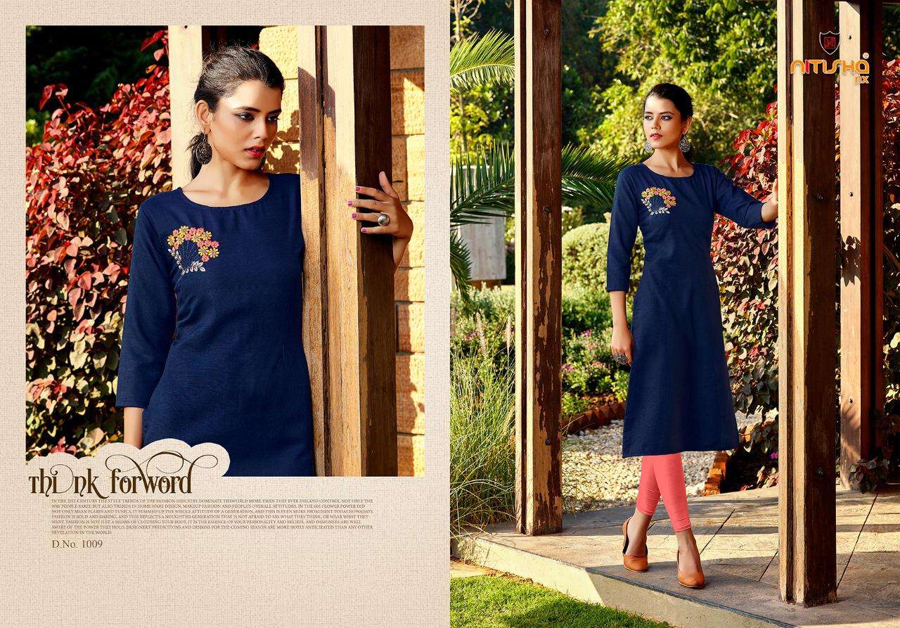 Buy Mulmul Nitisha Nx l Online Wholesale Designer Rayon Kurtis