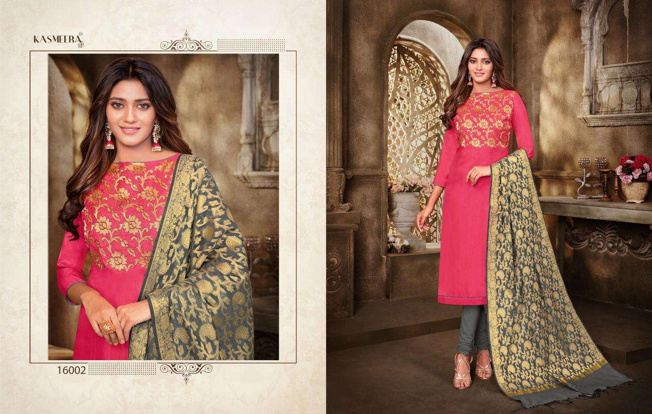 Buy Queen Vol 4 Kasmeera Online Wholesale Designer Banarasi Silk Salwar Suit
