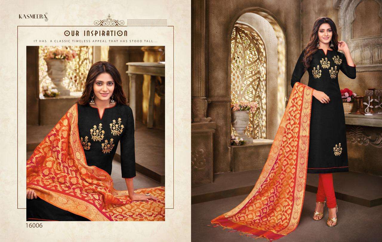 Buy Queen Vol 4 Kasmeera Online Wholesale Designer Banarasi Silk Salwar Suit