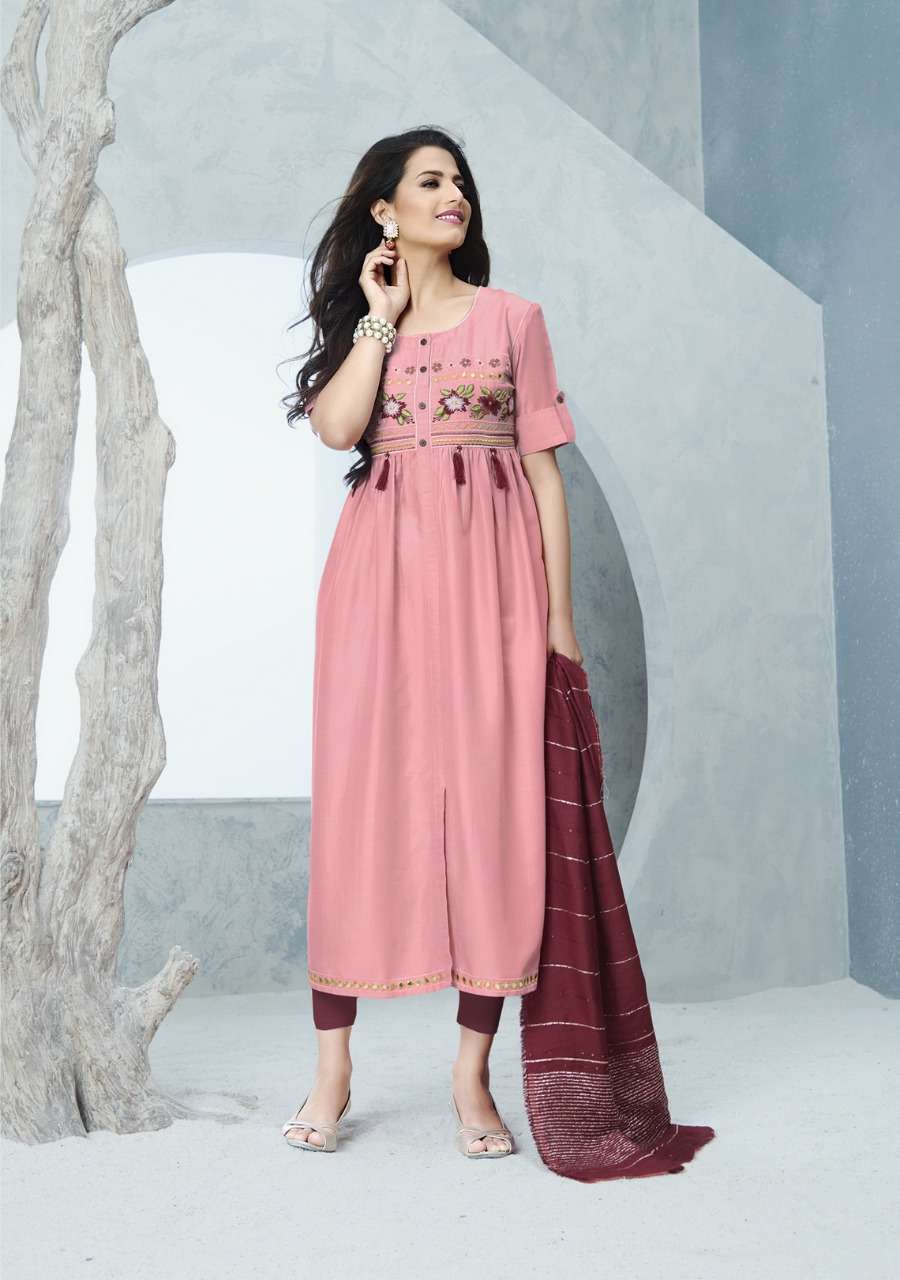 Buy Richie - Rich S3 Forever (Attitude) Online Wholesale Soft Silk Kurtis With Dupatta