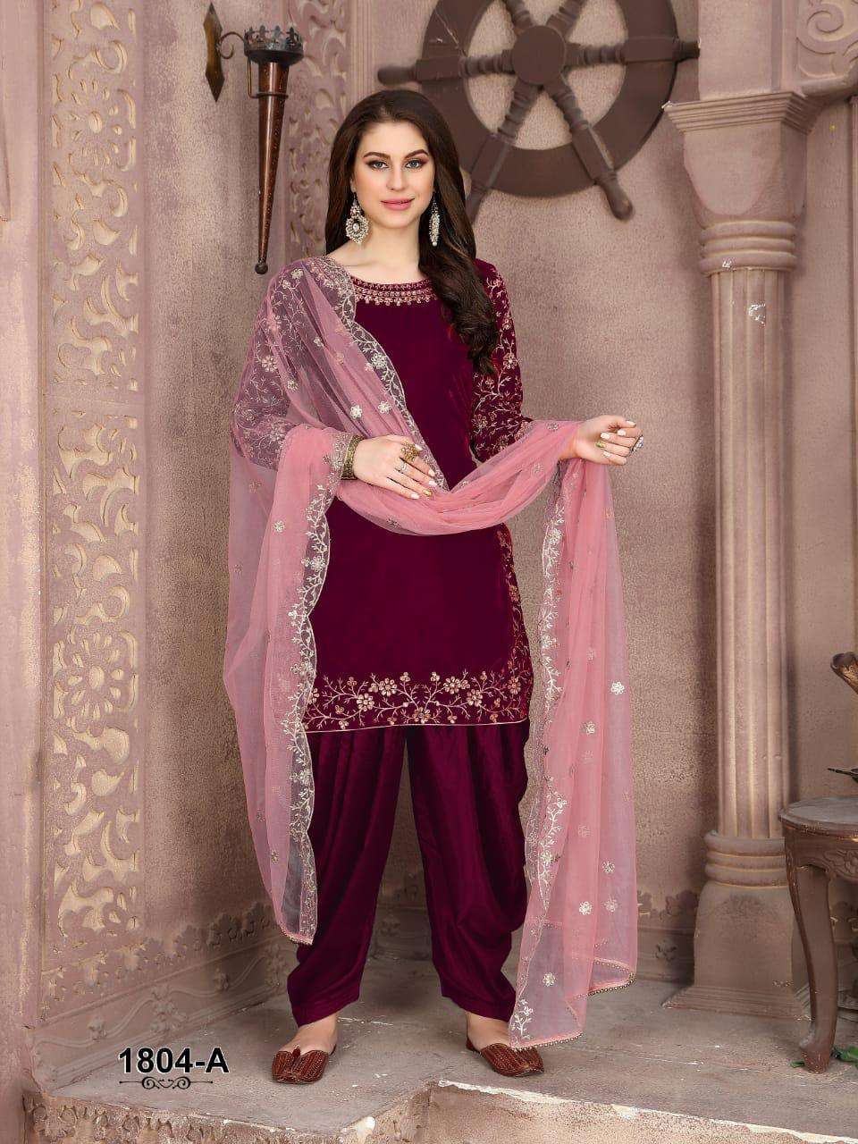 Buy Twisha Vol 18 Online Wholesale Designer Velvet Pashmina Salwar Suit