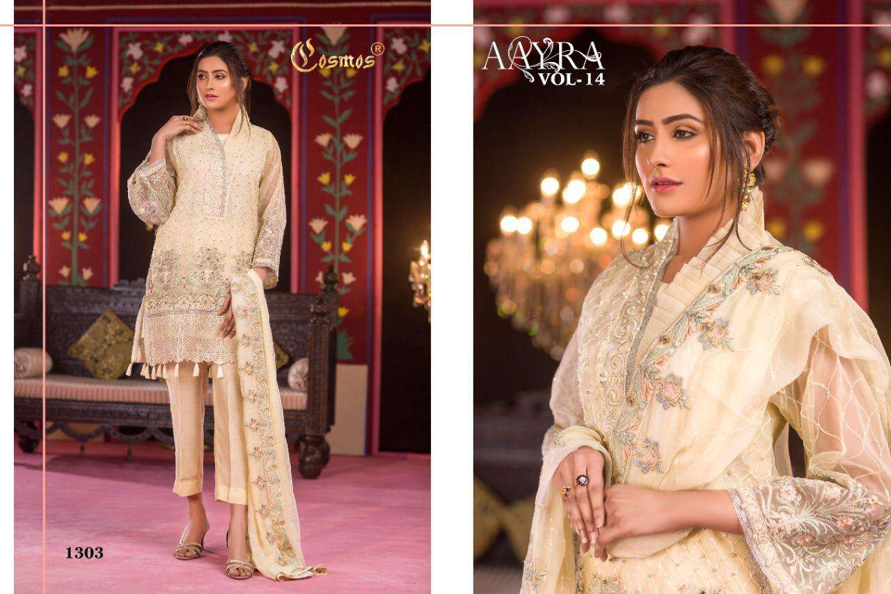 Buy Aayra Vol 14 Cosmos Online Wholesale Designer Georgette Salwar Suit