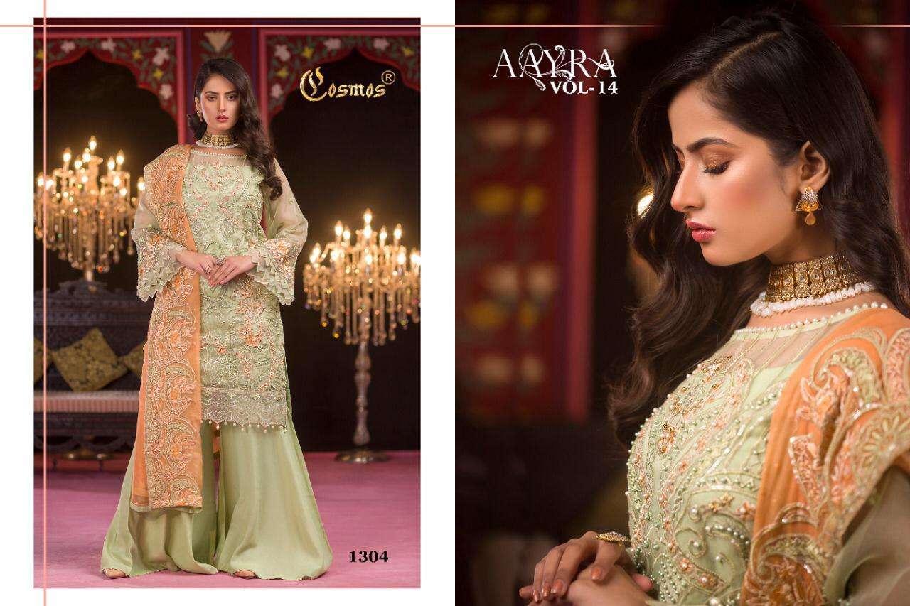 Buy Aayra Vol 14 Cosmos Online Wholesale Designer Georgette Salwar Suit