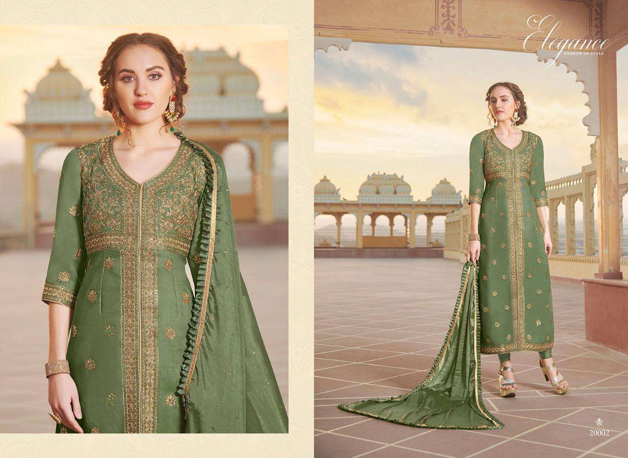 Buy Elegance Gulzar Online Wholesale Chanderi Salwar Suit