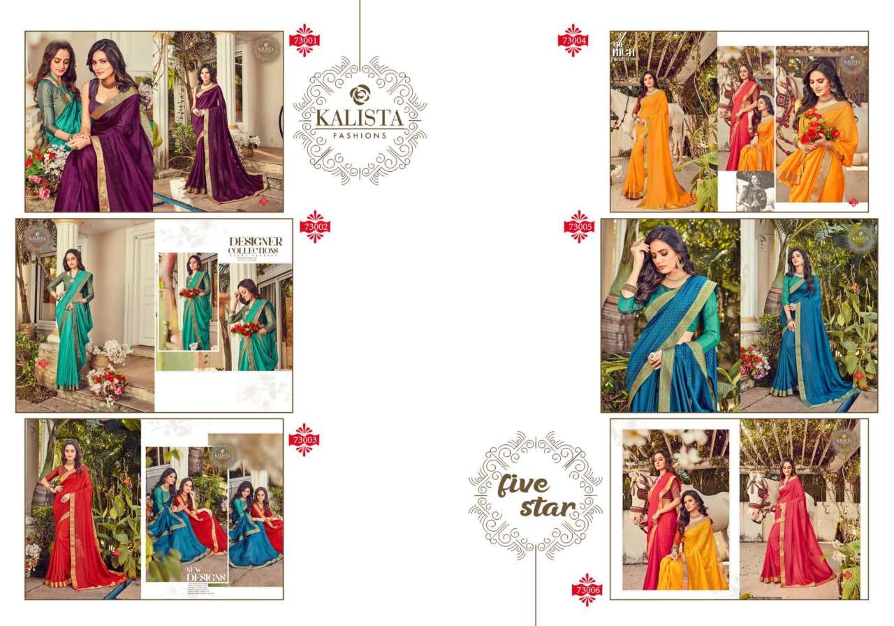 Buy Five Star Kalista Online Wholesale Designer Vichitra Silk Saree