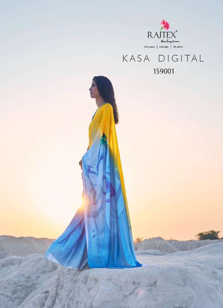 Buy Kasa Digital Raj Tex Online Wholesale Designer Crepe Saree