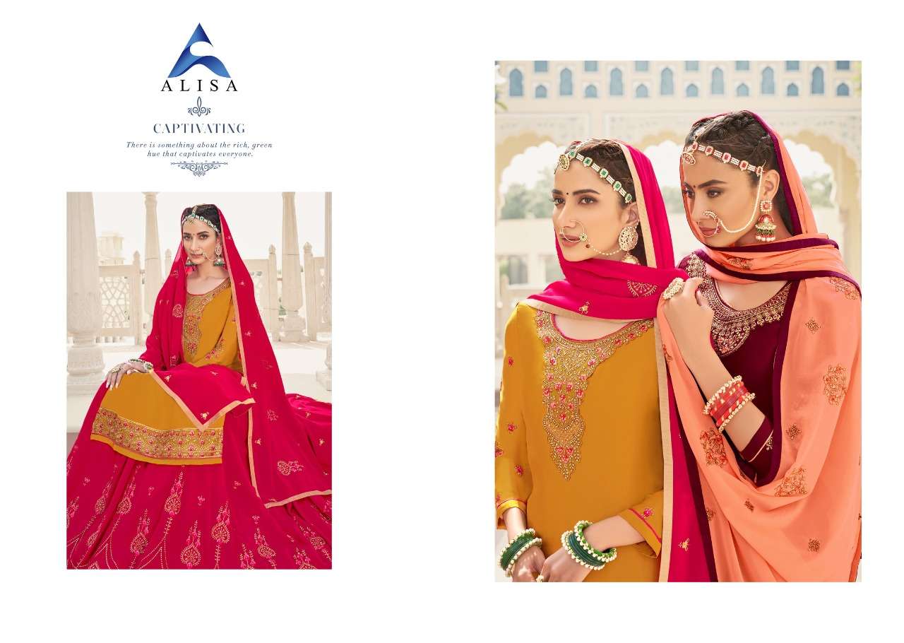 Buy Kiara Vol 6 Alisa Online Wholesale Designer Satin Georgette Salwar Suit