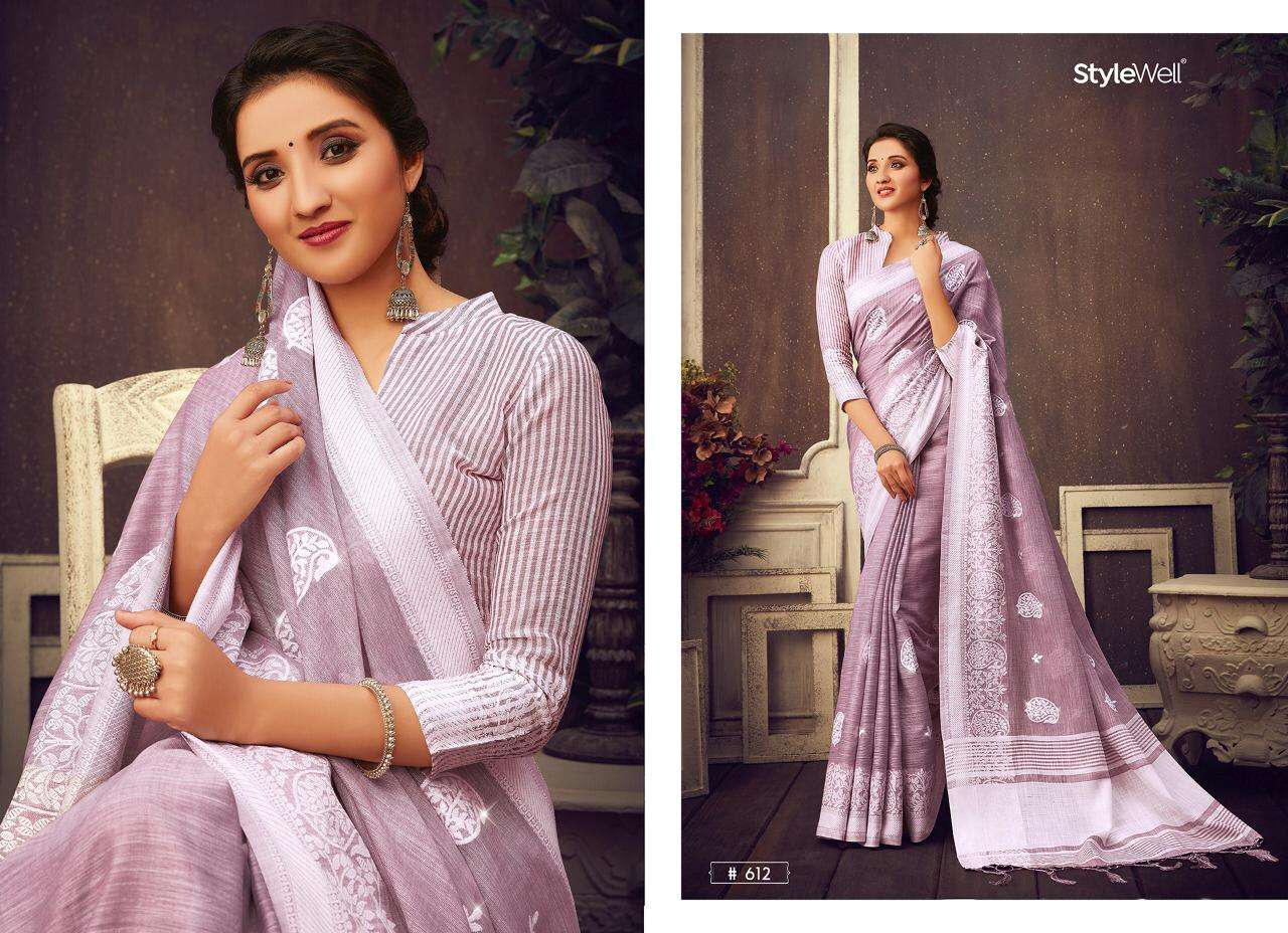 Buy Lucknowi Stylewell Online Wholesale Designer Silk Saree