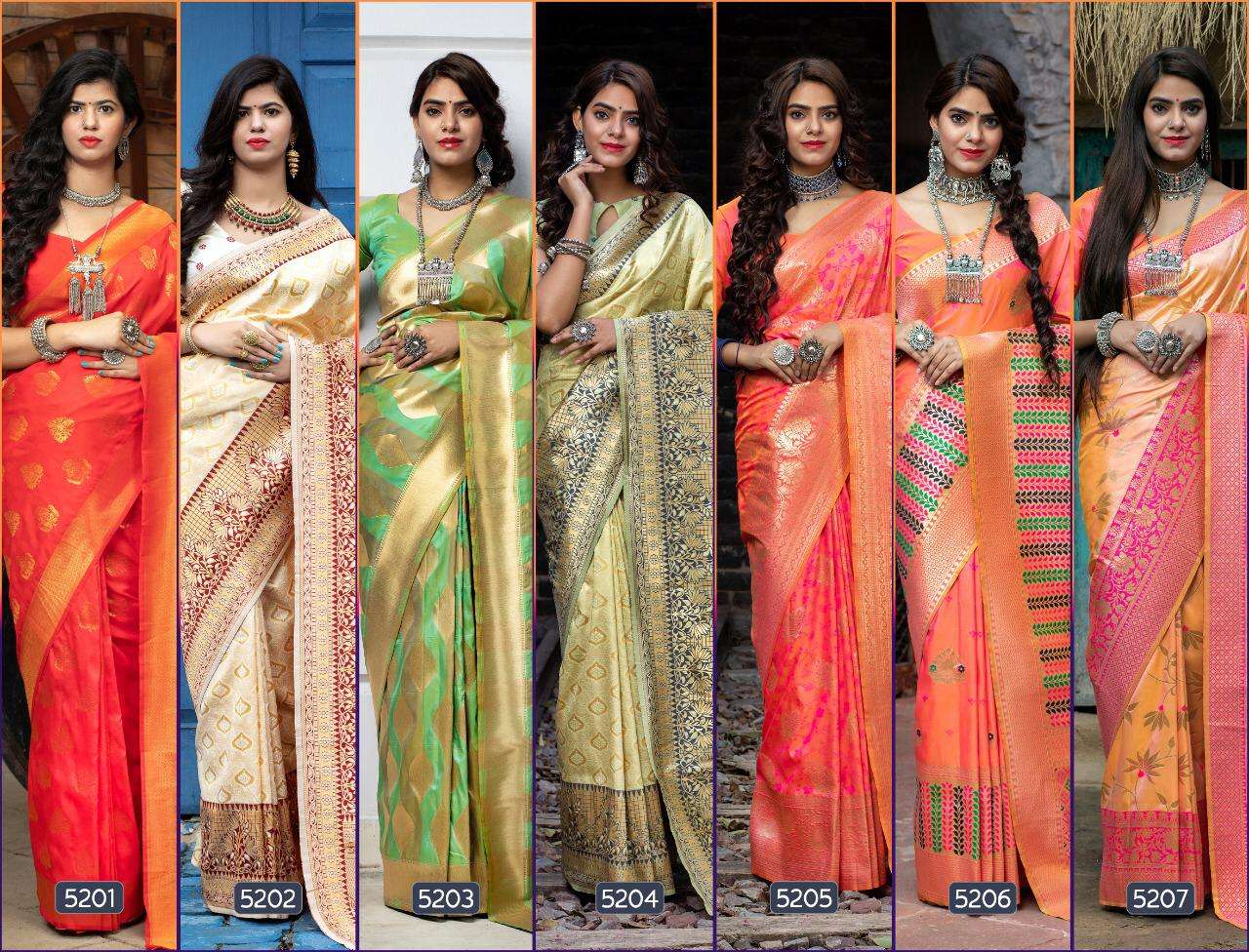 Buy Maharani Vol 1 Shubhvastra Online Wholesale Designer Silk Saree