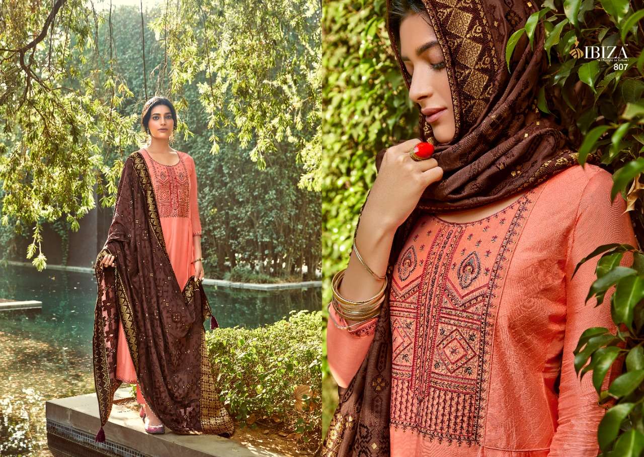 Buy Nargis Ibiza Online Wholesale Designer Silk Salwar Suit