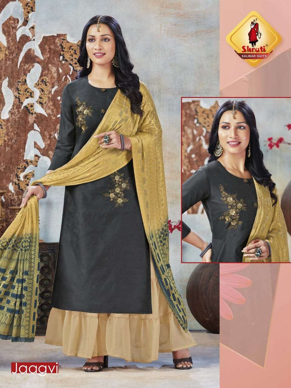 Buy Saanjh Shruti Online Wholesale Fancy Kurtis & Dupatta