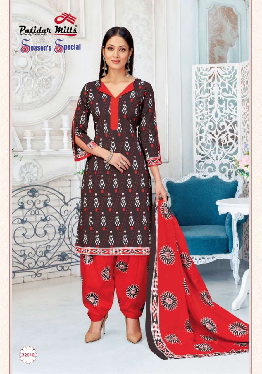 Buy Seasons Special Vol 32 Patidar Mills Cotton Online Wholesale Salwar Suit