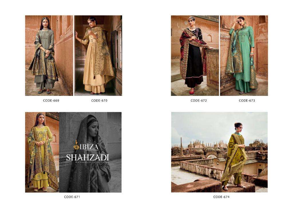 Buy Shazadi Ibiza Online Wholesale Designer Muslin Salwar Suit