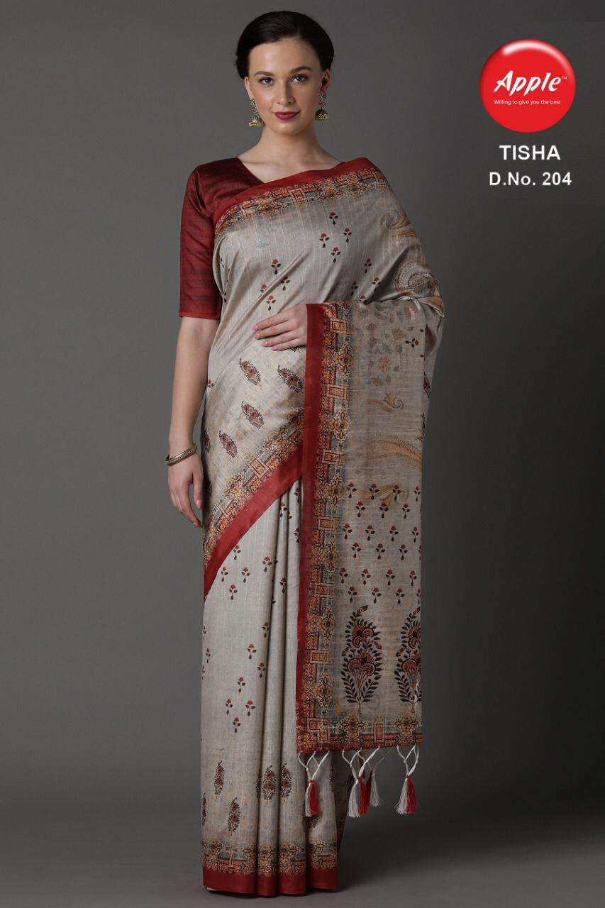 Buy Tisha Vol 1 Apple Online Wholesale Designer Bhagalpuri Silk Saree