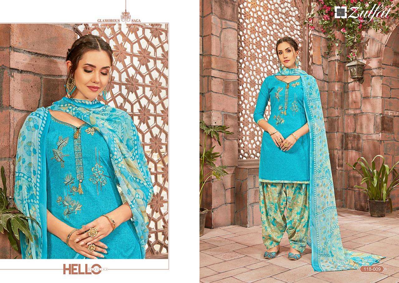 Buy Zulfat Patiyala Babes Online Wholesale Designer Cotton Patiyala Salwar Suit