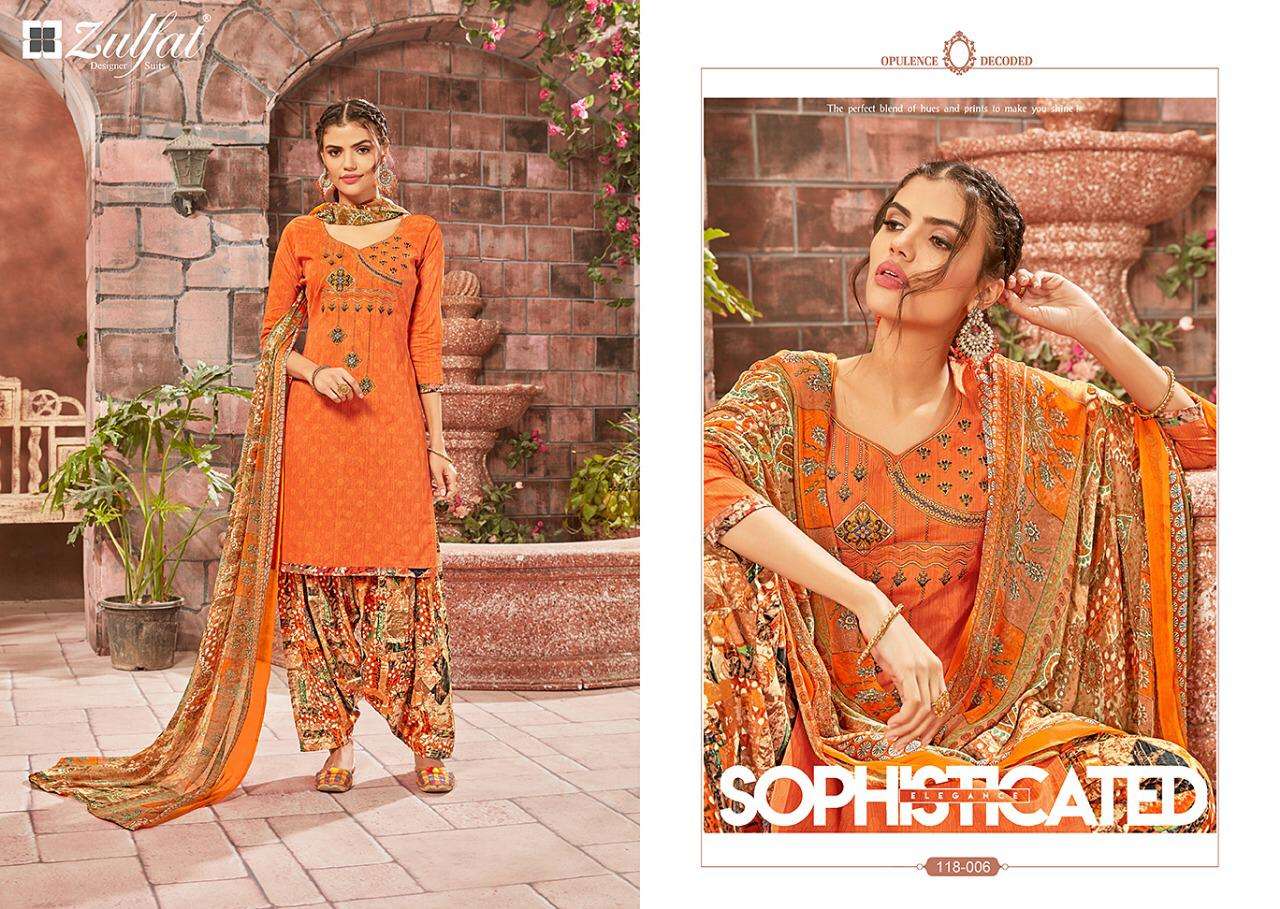 Buy Zulfat Patiyala Babes Online Wholesale Designer Cotton Patiyala Salwar Suit