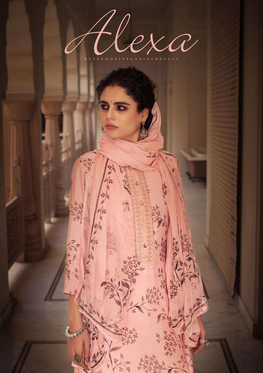 Buy Alexa Sargam Print Online Wholesale Designer Cotton Silk Salwar Suit