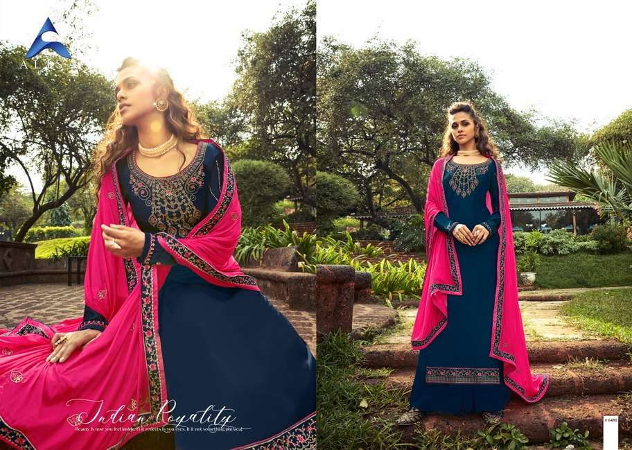 Buy Aroma Alisha Online Wholesale Designer Modal Satin Salwar Suit