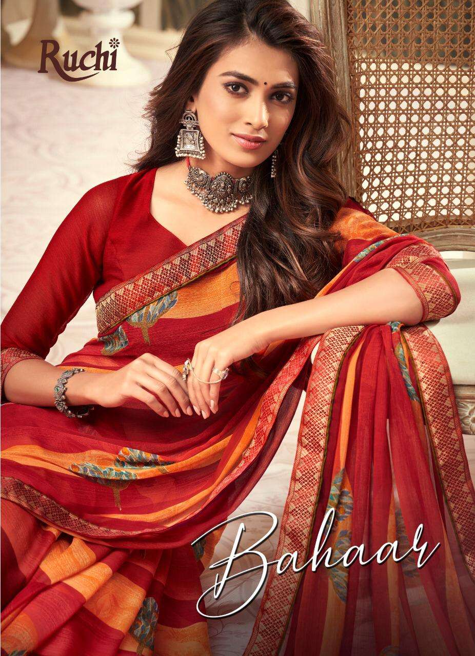 Buy Bahaar Ruchi Online Wholesale Designer Chiffon Saree