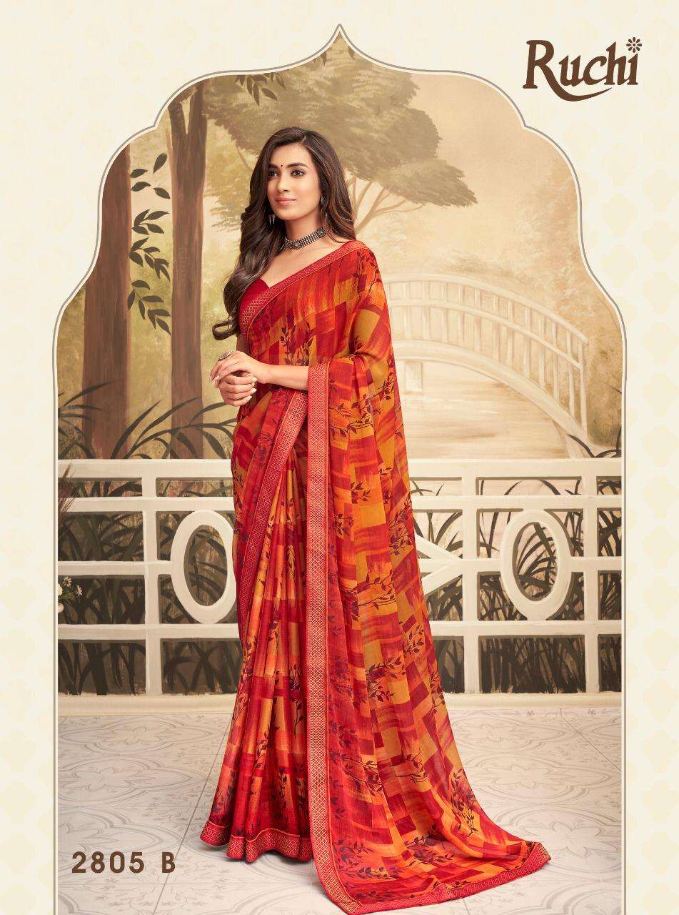 Buy Bahaar Ruchi Online Wholesale Designer Chiffon Saree